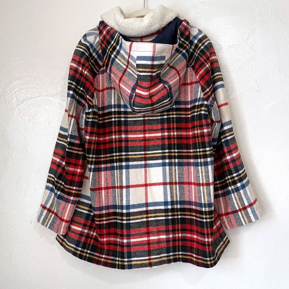 THE GREAT. Woodsy Plaid Cabinmate Toggle Wool Blend Coat Jacket Size 1/S - Picture 5 of 16